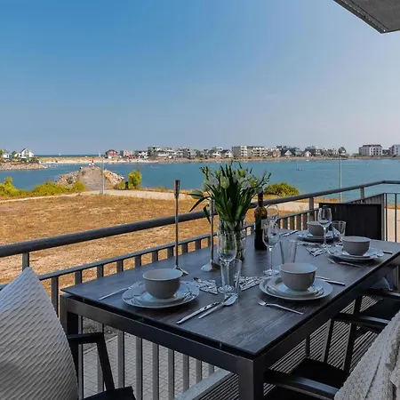 Apartament Ocean Star- 1 Og, Balkon, Hafenblick, Kamin