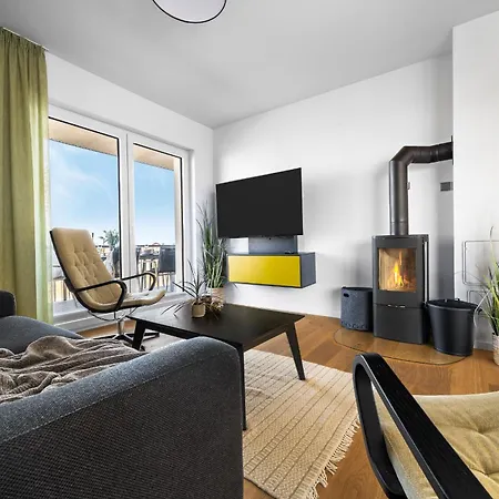 Ocean Star- 1 Og, Balkon, Hafenblick, Kamin * Olpenitz