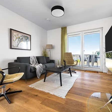 Ocean Star- 1 Og, Balkon, Hafenblick, Kamin Olpenitz