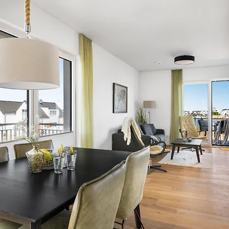 Ocean Star- 1 Og, Balkon, Hafenblick, Kamin Apartament