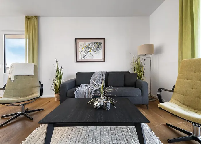 Appartement Ocean Star- 1 Og, Balkon, Hafenblick, Kamin